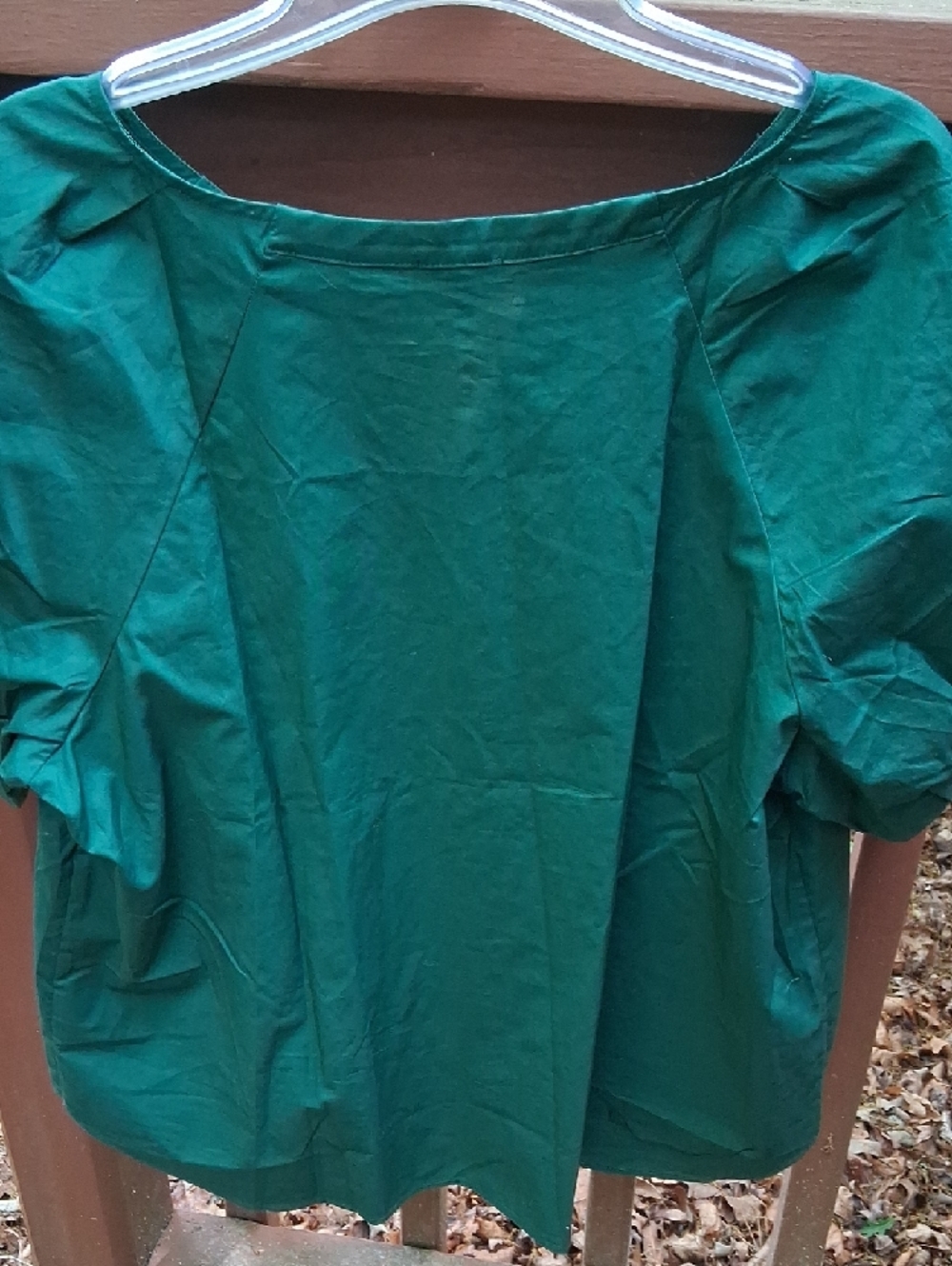 Talbots Emerald Green Scoop Neck Blouse - Picture 4 of 4